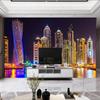 3D обои Яркие огни города Тусклый ночной телевизор КТВ Бар Гостиная Диван Индивидуальные большие настенные обои для стен Контактная бумага