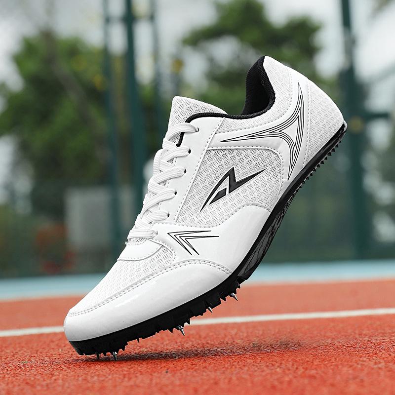 Standing Long Jump Spikes Sprinting Track Shoes Men's and Women's Running Shoes Long Jump Shoes High School Entrance Examination Sports Student Compet