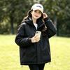 Warm casual padded new sports trend jacket jacket spring and autumn yellow outdoor thick women's mountaineering suit men