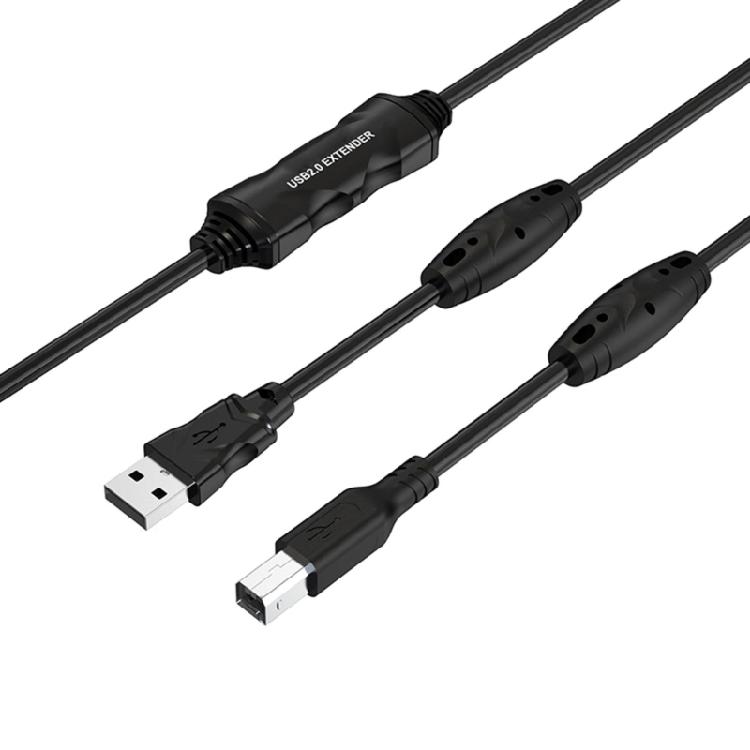 USB-кабель с расширенным радиусом действия, оснащенный усилителями сигнала, для надежного подключения принтера на большом расстоянии