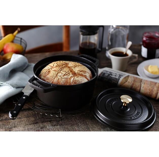 Кокотница Zwilling Staub, круглая, 14 см, чёрная, 800 мл (40509-476-0)