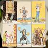 Колода карт Таро JOJO в жесткой коробке, 80 шт., 12x7 см, двусторонние тисненые аниме-карты Таро, Таро Невероятных приключений