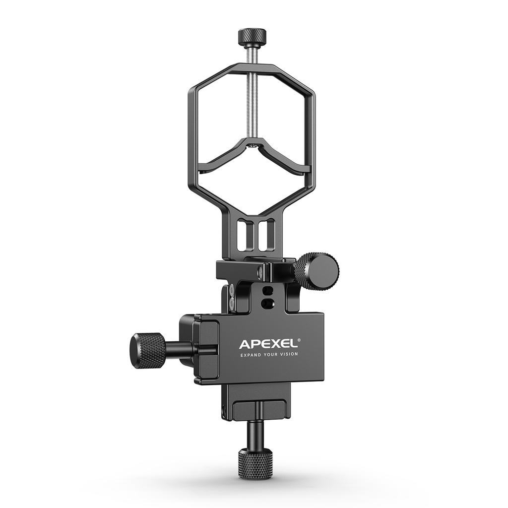 APEXEL APL-F003 Universal Phone Mount for Telescope Phone Phone Scope Digiscoping Adapter 3-Axis
