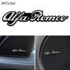 ZHA3 3D Car Audio Decorate alloy Emblem Badge Sticker Decals For Alfa Romeo Giulietta GT 159 147 156 Mito Brera Giulia Accessories