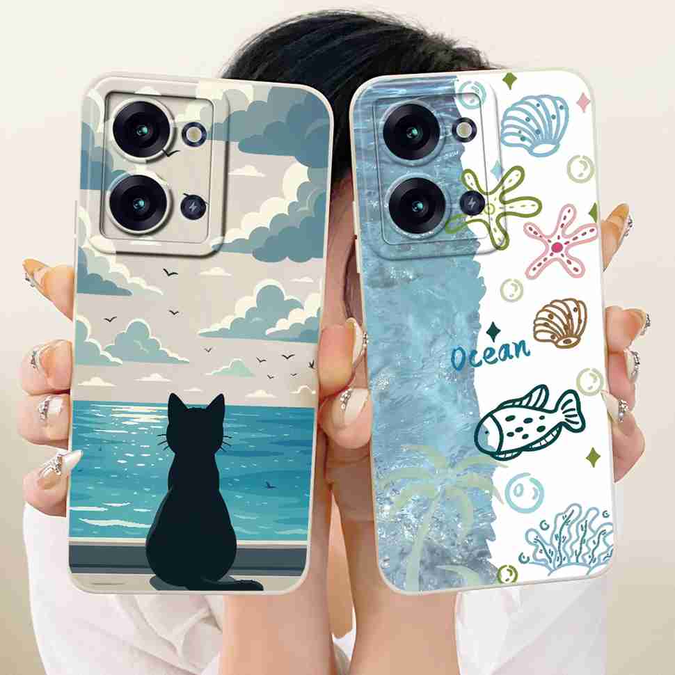 For itel P40+ P683L 6.8" Case Simple Style Printing Silicone Back Cover Coque For ITEL P40 Plus P683L 6.8" Phone Cases Bumper