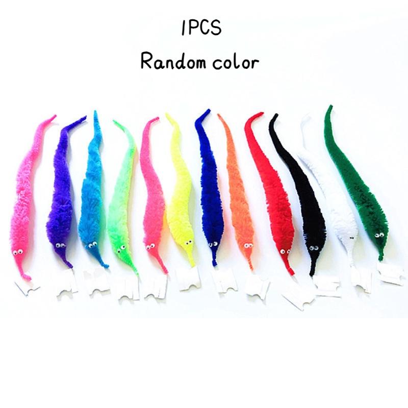 Волшебный червячок Твисти Забавный и уникальный плюшевый игрушечный червячок для пранкеров, любителей магии 22,5 см