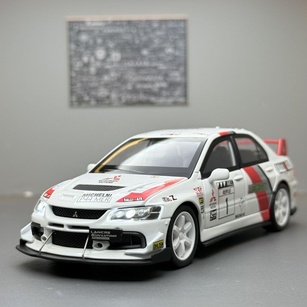 JDM 1:32 Mitsubishi Lancer Evolution EVO Petroleum Version Alloy Die Casting Model Sound & Light Toys Adult Gifts For Boyfriend
