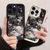 JT61 Красивые Цветы Стрекозы Чехол для Телефона iPhone 17 Pro Max Samsung S26 S25 Ultra A17 A16 A07 Xiaomi 15T Redmi Note 14 Pro Plus Мягкий ТПУ Чехол