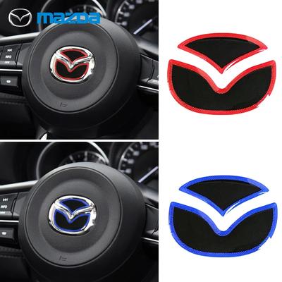 Наклейка-эмблема на руль автомобиля, стайлинг-значок для Mazda Axela 2 3 5 6 8 CX-5 CX-4 CX3 CX5 Axela, Автоаксессуары