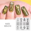 kads MIN 010 Geometric Nail Stamping Plate Nail Decoration Nail Art Stamp Image Plates Design Stamping Template