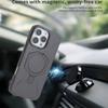 For iPhone 16 Pro Magnetic Case TPU+PC Kickstand Phone Cover