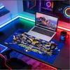 Custom Name Personalized Football Club Internazionale Pattern Mousepad, Laptop PC Desk Mat, Decorative Desk Mat for Home Keyboard Pad Gift