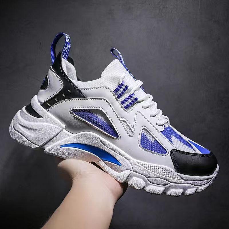 Мода Новые Мужские Дышащие Кроссовки Сетка Увеличение Роста Противоскользящие Комфорт Осенние Мужские Спортивные Кроссовки Мягкая Подошва Zapatillas