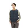 Compact Breath Thermo Down Cold Weather Black Men's Vest, Heat-Generating Material, Protection, Winter,