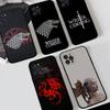 Игра Престолов Крутой Узор Логотипа Черный Силиконовый Чехол Для Телефона Для Iphone 17 Air 16 15 14 13 12 11 Pro Max Plus Задняя Часть TPU