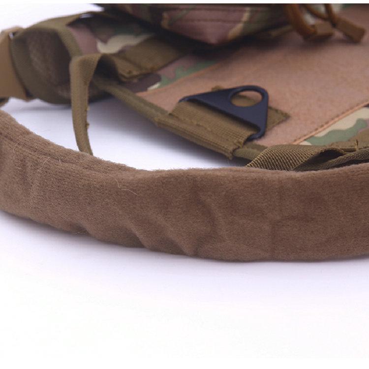 Камуфляжный тактический тренировочный жилет для средних и крупных собак - нейлоновая нагрудная шлейка для использования на открытом воздухе