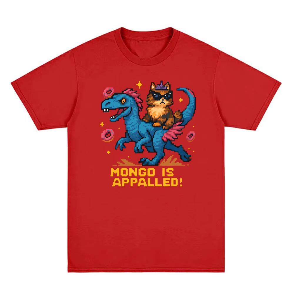 Mongo is Appalled! Dungeon Crawler Carl T-Shirt Round Neck Comfortable Tees Summer Clothes Fashion pure Cotton O-neck Tops