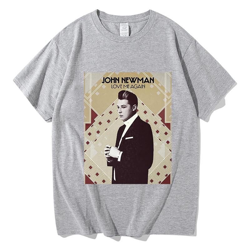 2026 John Newman Love Me Again TShirt Trendy Pure Cotton Casual Unisex Clothing Summer Fashion Harajuku Short Sleeve Top Tees