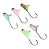 50pcs Ice Fishing Jigs Professional Portable Mixed Color Metal Ice Fishing Lures for Panfish Crappie