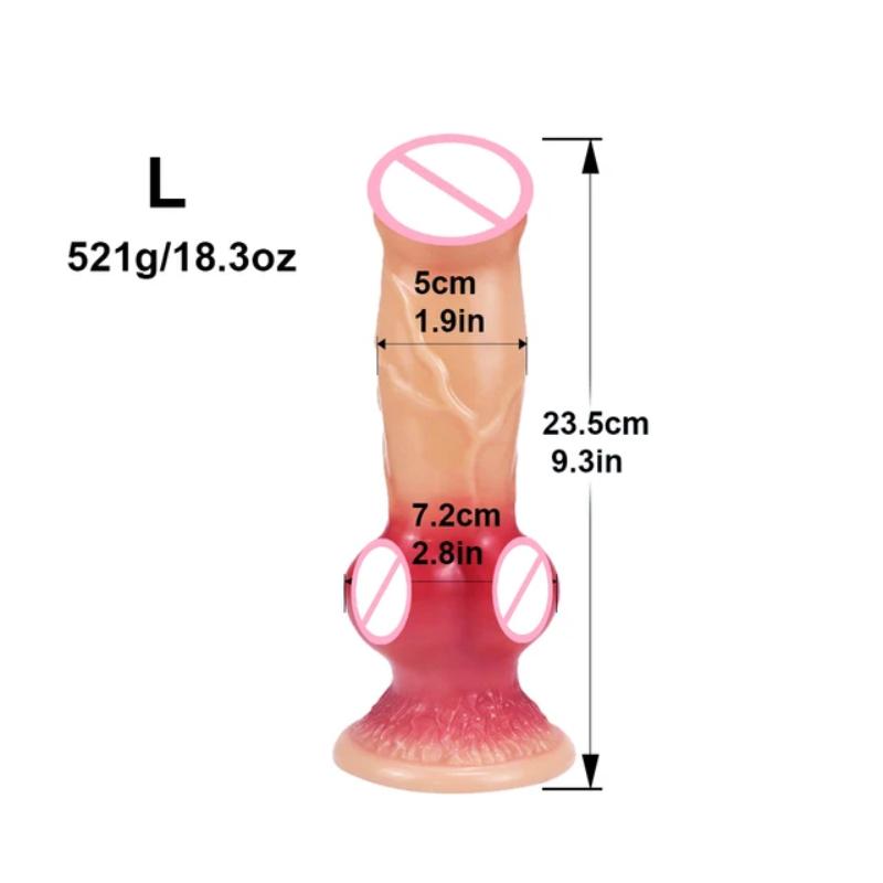 Огромный собачий дилдо, имитация пениса, дилдо в виде животного, секс-игрушка, анальная пробка, устройство для женской мастурбации, товары для взрослых женщин 18+
