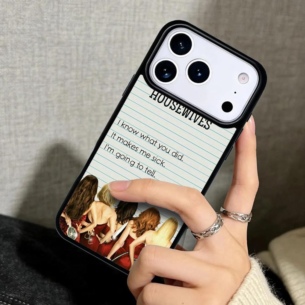 Чехол Case для iPhone 17 Air 16 Pro Max 15 Plus 11 13 Mini 14 12 Задняя крышка телефона Отчаянные домохозяйки