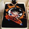 Фланелевое одеяло с принтом персонажей Dragon Ball, Высококачественное, Удобное для всех сезонов, Декор для дома, Тепло и уют, Идеально для рождественских подарков