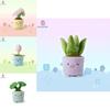 Aloe Mushroom Tulip Begonia Plant Pottery Design Plush Toy For Kids Room Decor