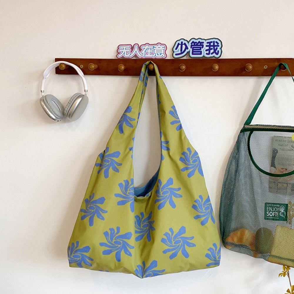 Cloth Canvas Shoulder Bag Flower Lazy Style Messenger Bag Simple Orchid Vest Bag Outdoor