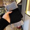 Men's Winter Warm Knitted Wool Fingerless Gloves for Writing & Cycling