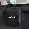 AEF1 Car Leather Storage Bag High-capacity Auto Trunk Handbag For KIA Sportage Seltos Sorento K3 K4 Soul Carnival EV6 EV9 Carnival K5