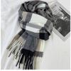 Plaid Scarf Women's New Autumn and Winter Fashion Imitation Cashmere Fringed Shawl Warm and Thickened Scarf Windproof, Warm & Decorative