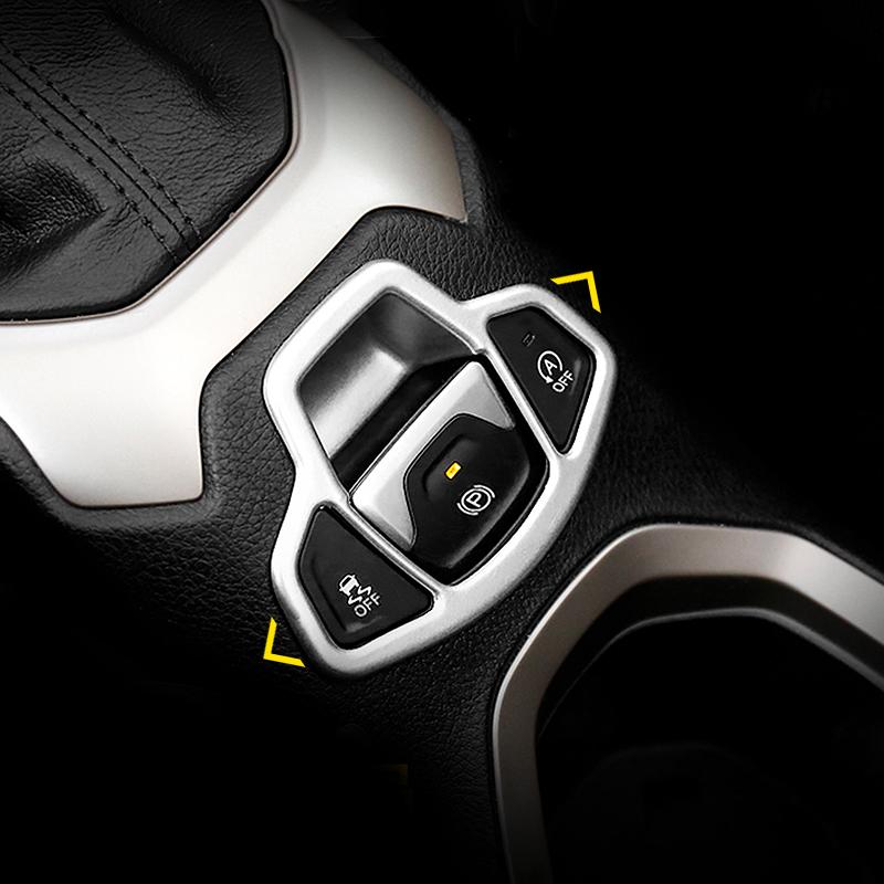 Для Jeep Renegade 2015 2016 2017 2018 2022 2023 ABS Кнопка ручного тормоза автомобиля Панель Отделка Крышка Украшения