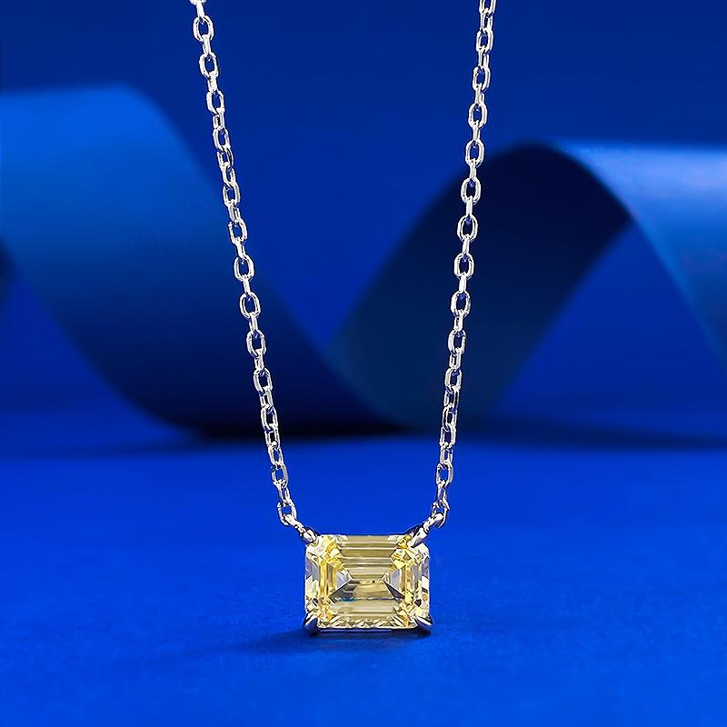 New S925 Silver Ancient Style Road Connection Necklace Pendant Fashionable and Simple Wedding Jewelry