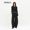 MO&Co. Faux Two-Piece Merino Wool Knit Sweater