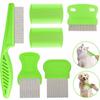 6Pcs/Set ABS Lice Comb Kit Fine-tooth Lice Nits Removal Comb For Small, Medium & Large Pets