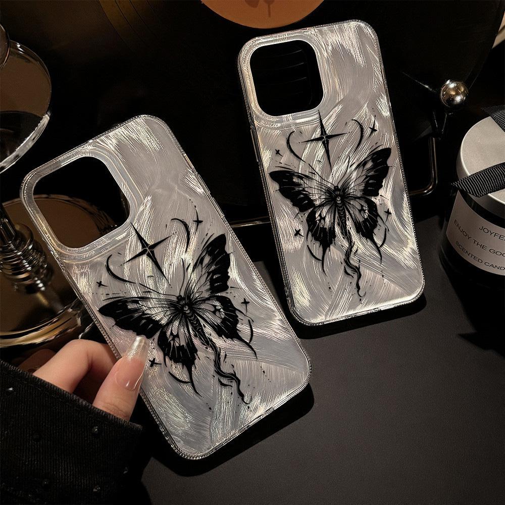 Чехол для телефона Feather Luster для Samsung A53 A14 A33 A12 A32 S24 S23 Plus S20 S21 FE для iPhone 17 15 16 13 Pro 17 16 Pro Max Чехол для телефона с бабочкой и бантом