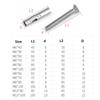 2Pcs 304 Stainless Steel Phillips/Inner Hexagon Head Built-in Expansion Screw Expansion Concrete Anchor Bolt  M6-M10