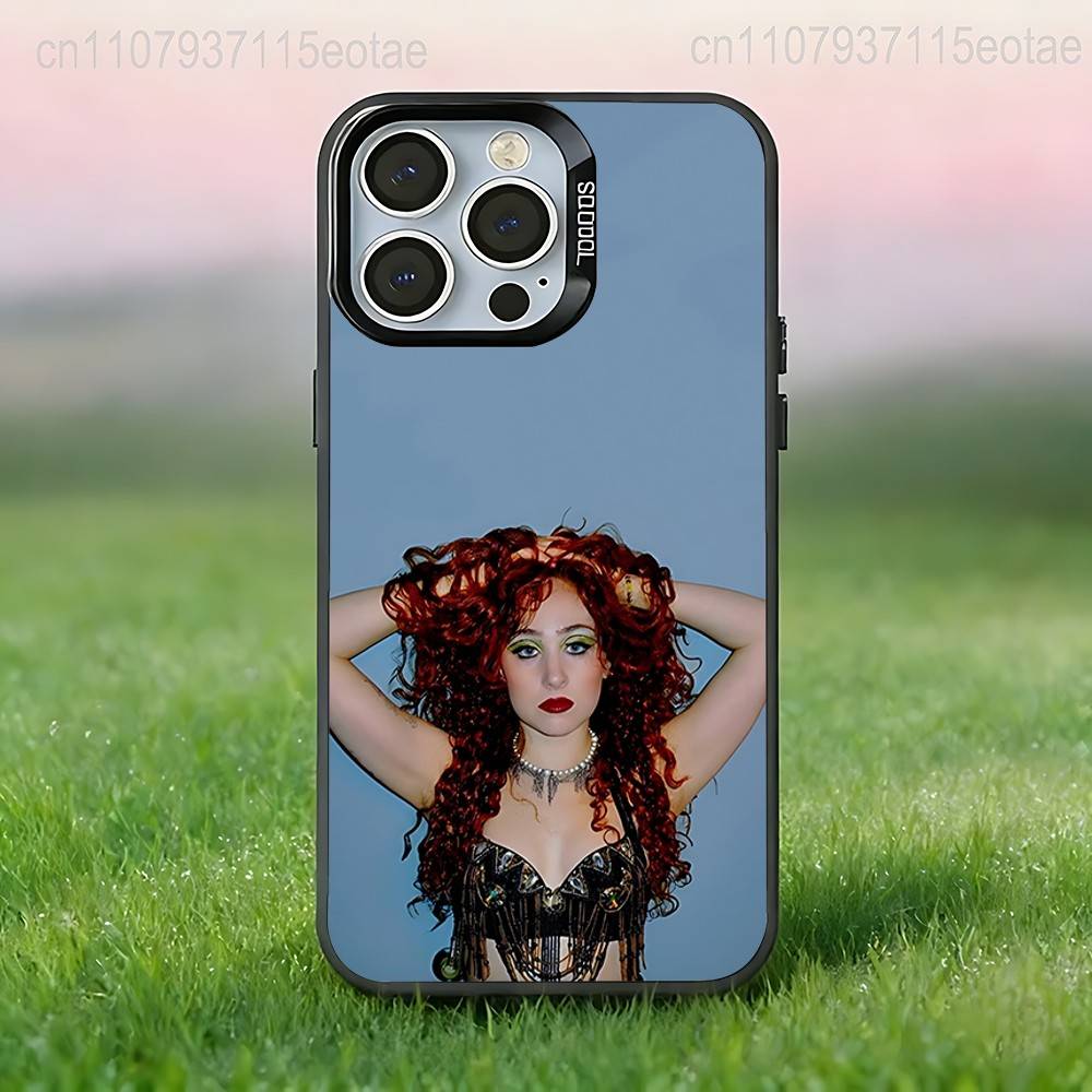 C-Chappell Roan Singer Phone Case For iPhone 17,16,15,14,13,12,11,Pro,Max,Plus,E,Air,Mini Black Tpu IMD Cover
