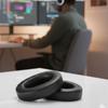Премиальные кожаные амбушюры из протеиновой кожи для игровых наушников ROG Pelta. Мягкие, дышащие и шумоизолирующие амбушюры.