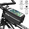 Mtb Raod Bicycle Frame Front Tube Bag Waterproof Screen Cycling Bag Touch Mobile Phone Case Holder Riding Accessories