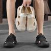 Summer New Hand Sewn Fashionable Casual Shoes Outdoor Breathable Non Slip Men's Comfortable Soft Soled Casual Large Size Sandals