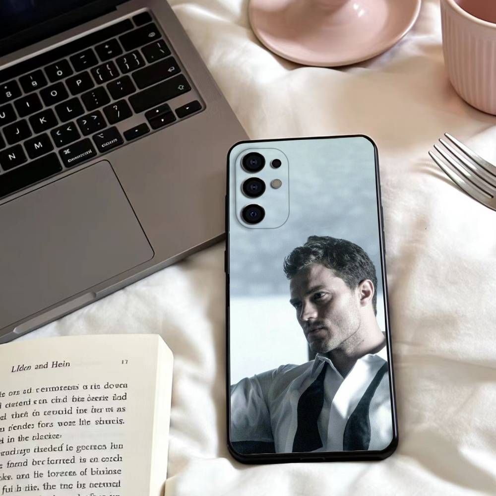 F-Fifty Shades of Grey Jamie Dornan Phone Case For Samsung S25,24,23,22,30,21,10,9,Ultra,Plus,Lite,FE,4,5 G Soft Black Case