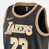 Nike LeBron James Lakers 2024 Select Series Повседневная баскетбольная майка Мужские топы Черный Клубно-Золотой FN5913-053