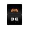 12V 24V LED Rocker Switch Dual Button ON/OFF Amber White Light for LED Light Bar Fog Lights Jeep Toyota 4Runner Land Cruiser