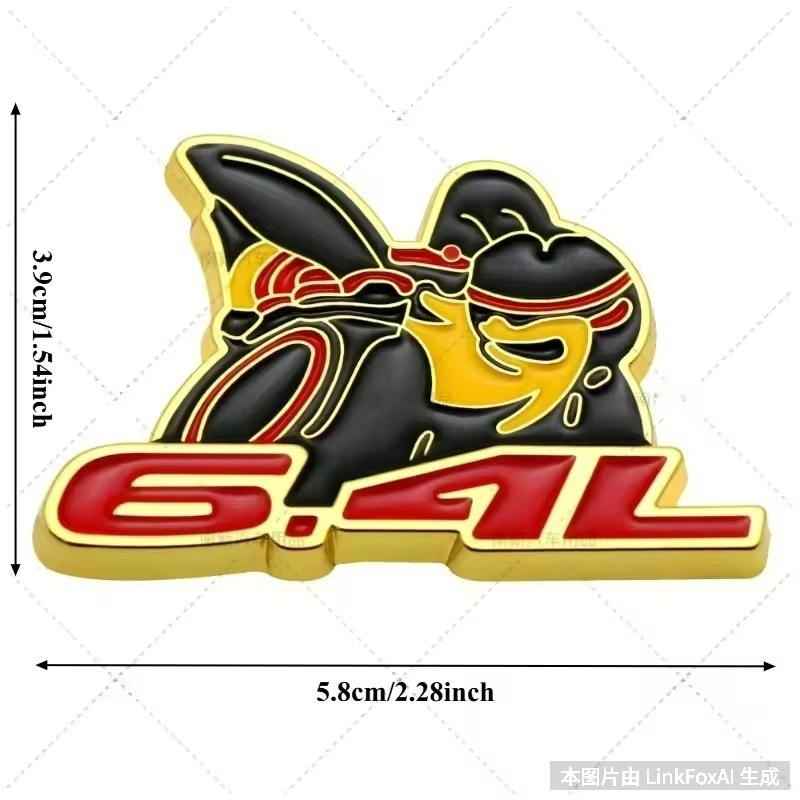 Metal 3D Car Sticker SCATPACK 6.4L Bee Body Decoration Scratch Cover DIY decoration car Accessories