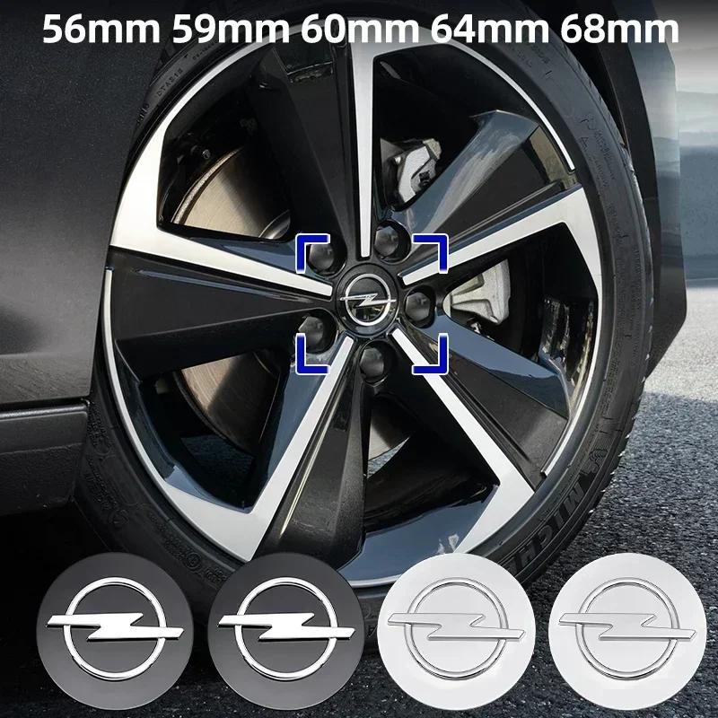 BBFK9 4pcs 56mm 60mm Wheel Center Cap Logo Hub Cover Badge Emblem for Opel Insignia Astra J H G F Corsa Zafira Tigra Car Accessories