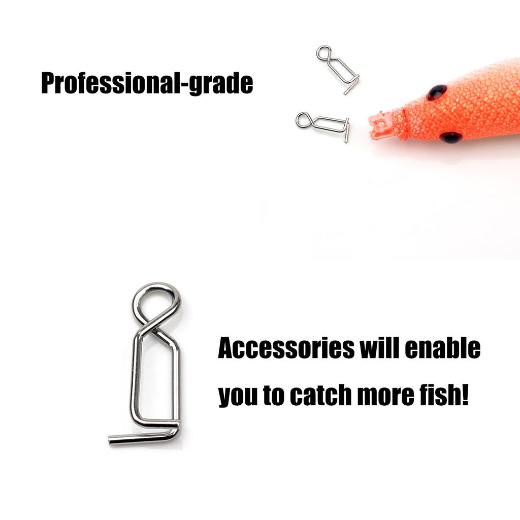 20 шт. Застежки для быстрой смены приманок, Рыболовные застежки для трубки для кальмаров, Джиг для кальмаров, Нержавеющая сталь, Быстрозапирающиеся застежки, Застежка-коннектор