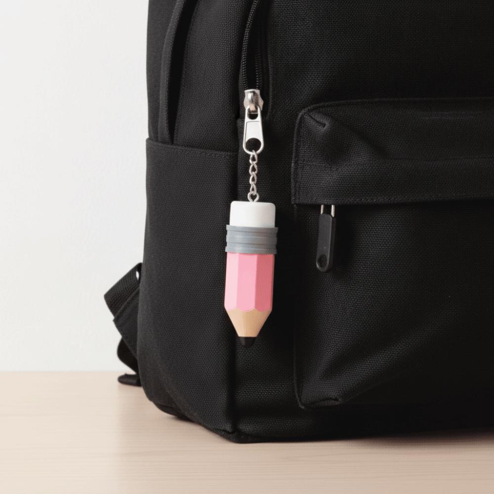 Creative Finger Button Pendant Pencil Shape Finger Button Toys Bag Pendant
