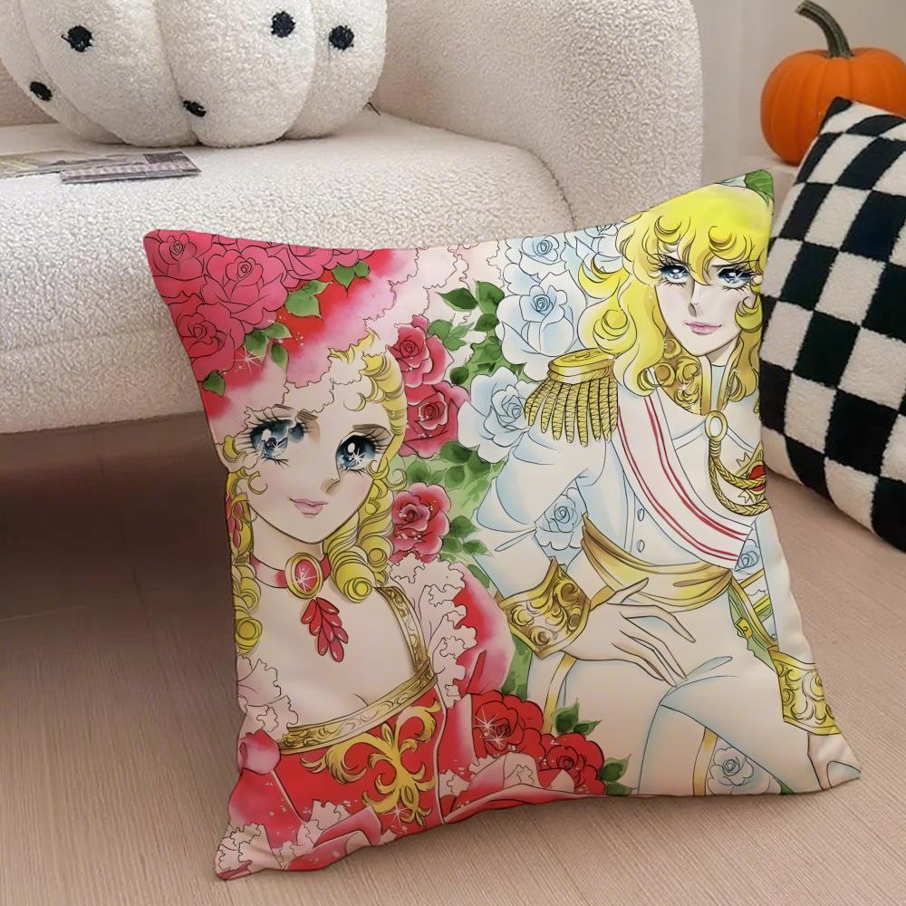 Androgynous Noble RRosa De VVersalhes Oscar Cushion Cover Throw Pillow Cover Hidden Button Durable Polyester Chair Cushion