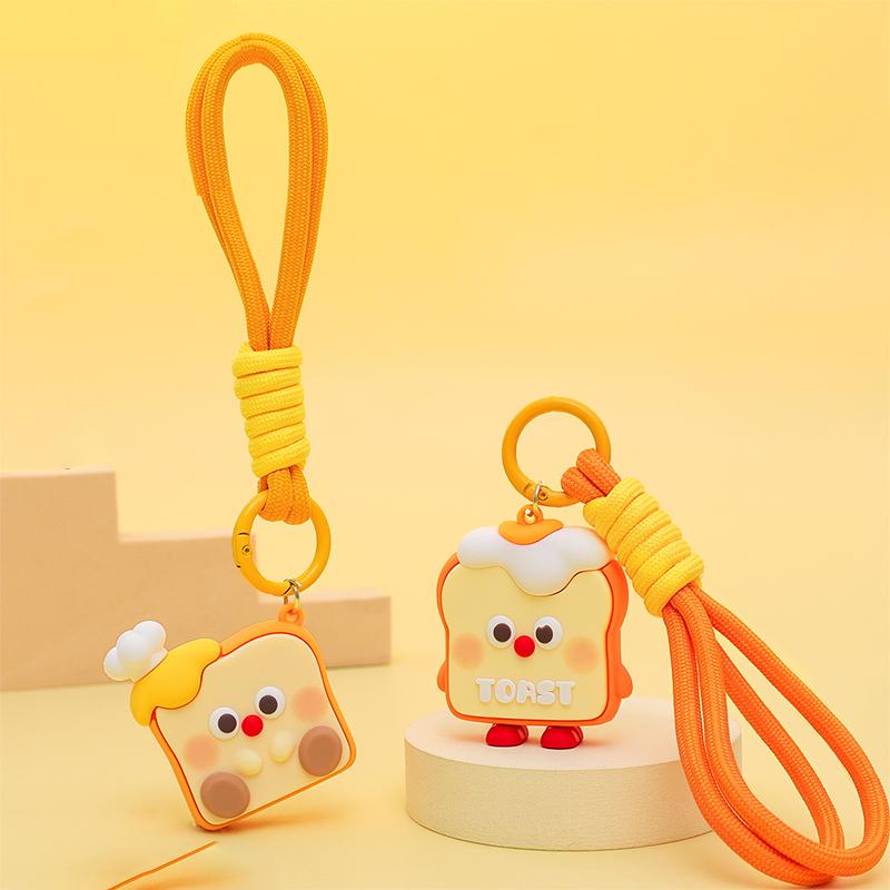 Милый мультяшный тост брелок креативное моделирование хлеб тост кулон брелок рюкзак украшения аксессуары подарки